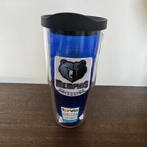 NEW Tervis Tumbler Memphis Grizzlies 24 oz Color Tumbler Travel Lid NBA Made USA